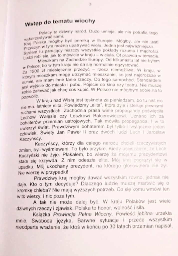 Prowincja Pełna Wiochy (2016) satyra